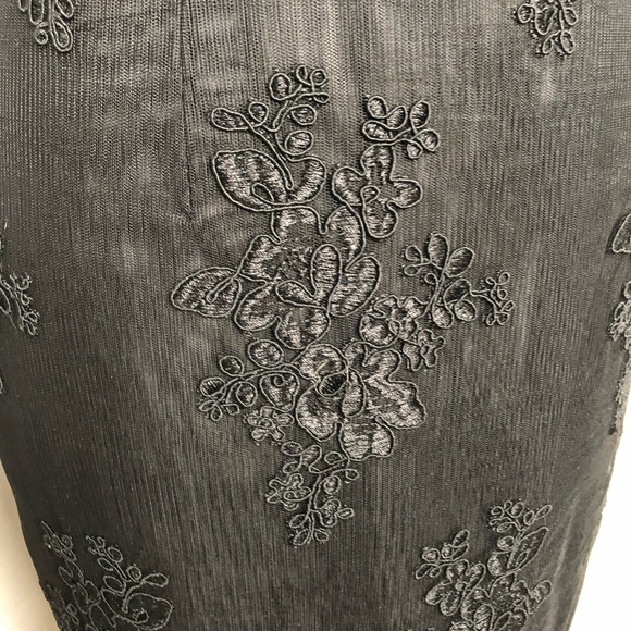 NWOT Bronx & Banco Black Lea Lace Tulle Midi Dress - Picture 6 of 14